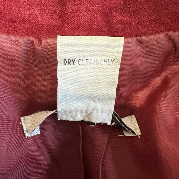 CAbi Women’s The Poet Velvet Embroidered Blazer Burgundy Cotton Blend | Size 8 - Picture 8 of 14